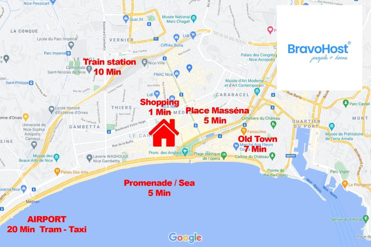 Grimaldi Centrale 5 Pers Wi-Fi Ac Διαμέρισμα Νίκαια Εξωτερικό φωτογραφία